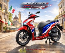 SH150 HRC Tricolor: Phiên bản phối màu thể thao được săn đón của dòng SH150