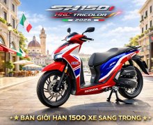 Honda Sh150 HRC 2026: phiên bản Tricolor đậm chất đường đua, khuấy động giới chơi SH